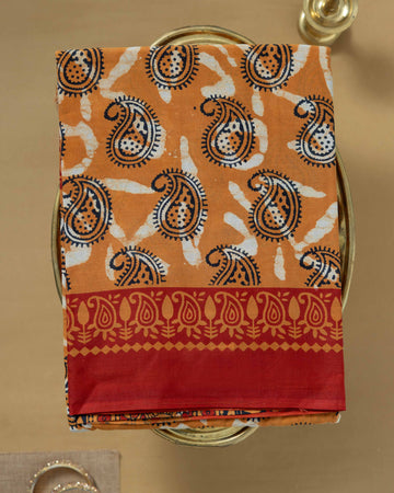 Multi Colour Mul Mul Cotton Saree