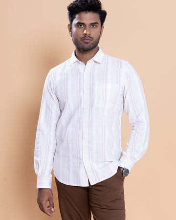 Nativebull Men Striped Full Sleeve Cotton Shirt - Multi