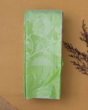 Green Color Silk Cotton Saree