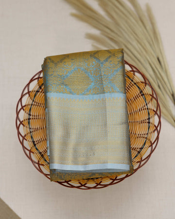 Ethnic Printed Tissue Saree - Multi