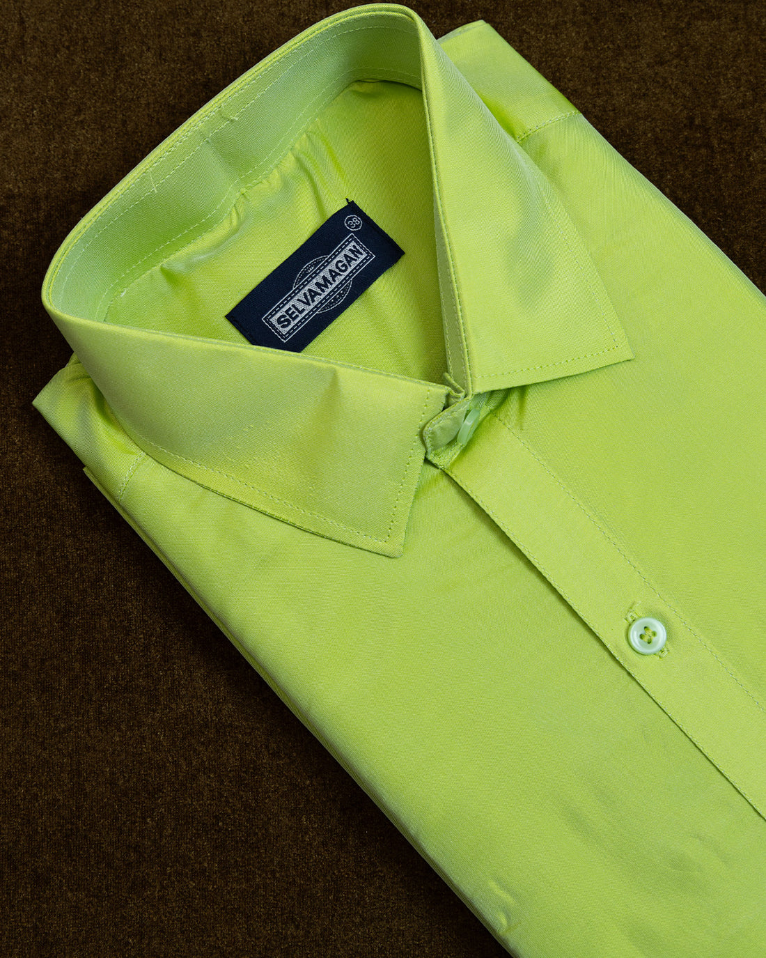 Green Colour Shirt & Dhoti Set With Saree Couple Combo