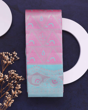 Elampillai Silk Cotton Saree with Elegant Border - Pink