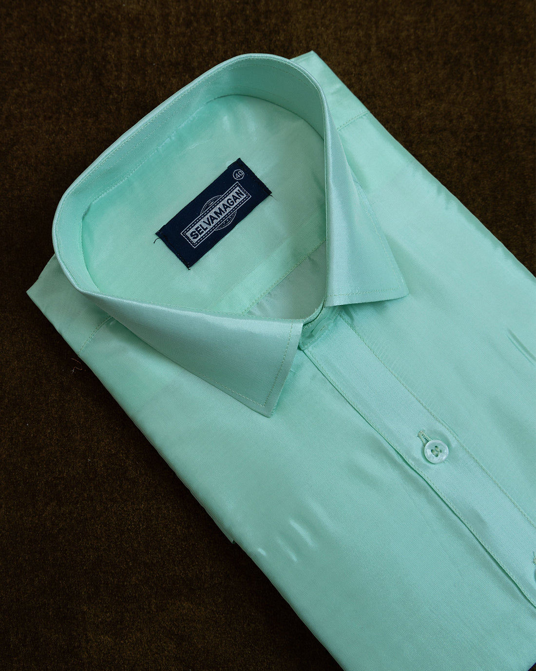 Green Colour Shirt & Dhoti Set With Saree Couple Combo