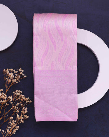 Elampillai Silk Cotton Saree with Elegant Border - Pink