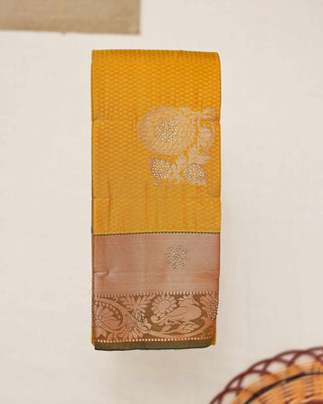 Premium Silk Saree - Yellow