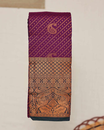 Premium Silk Saree - Purple