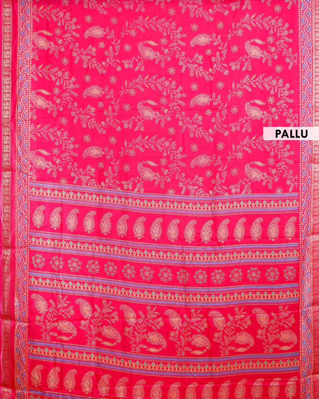 Elegant Art Silk Saree with Intricate Weave & Zari Details - Pink