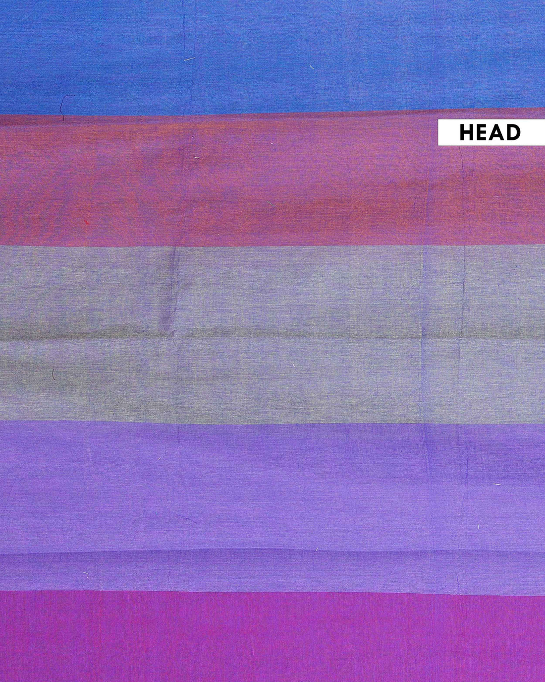 Handwoven Mul Mul Cotton Saree with Bold Striped Pattern and Tassel Detailing - Multi