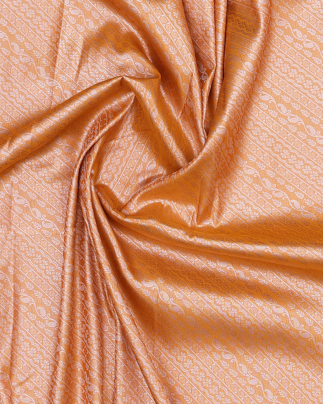 Ethnic Solid Tissue Saree - Yellow