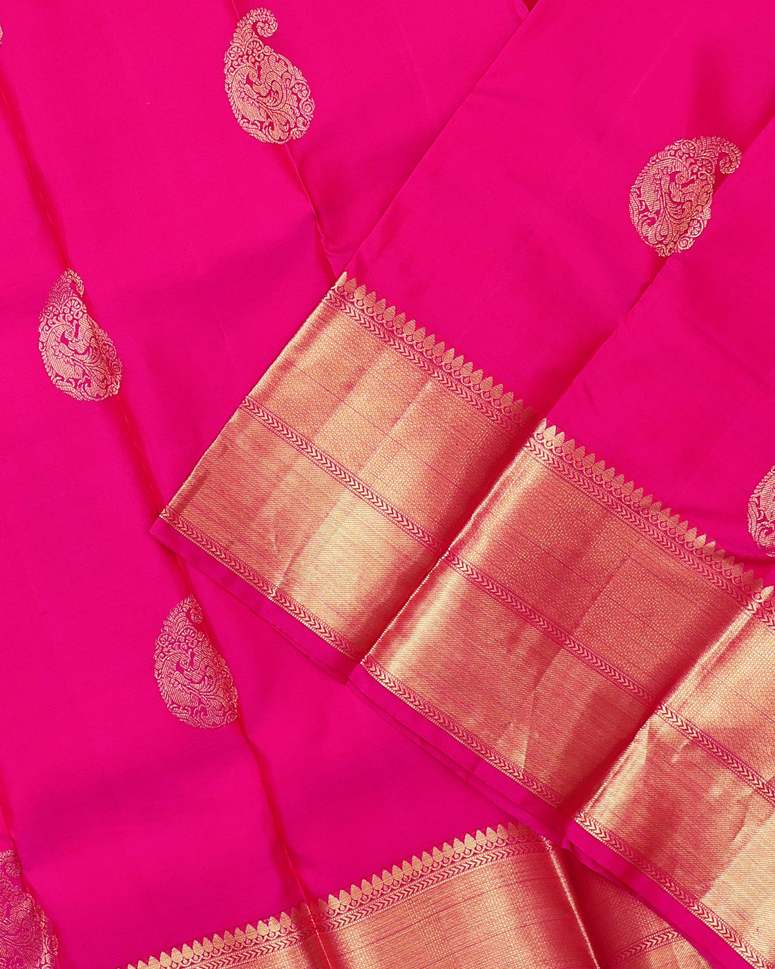 Exquisite Handloom Kanchipuram Silk Saree with Authentic Zari Border - Pink