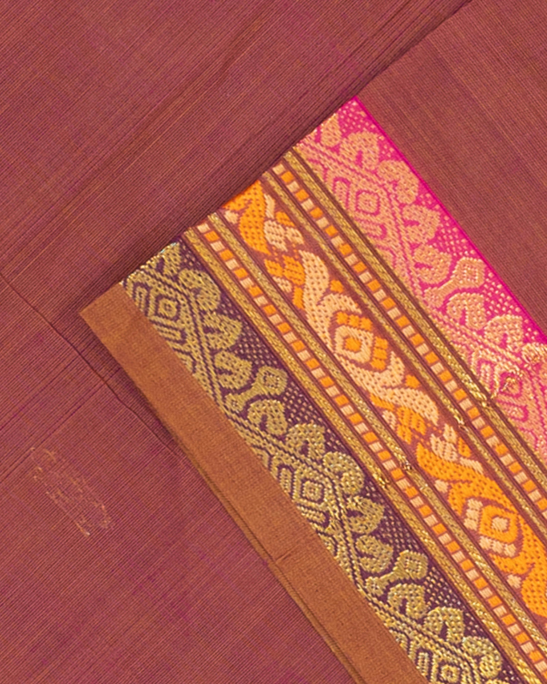 Solid Venkatagiri Cotton Saree with Zari Butta - Double Shade