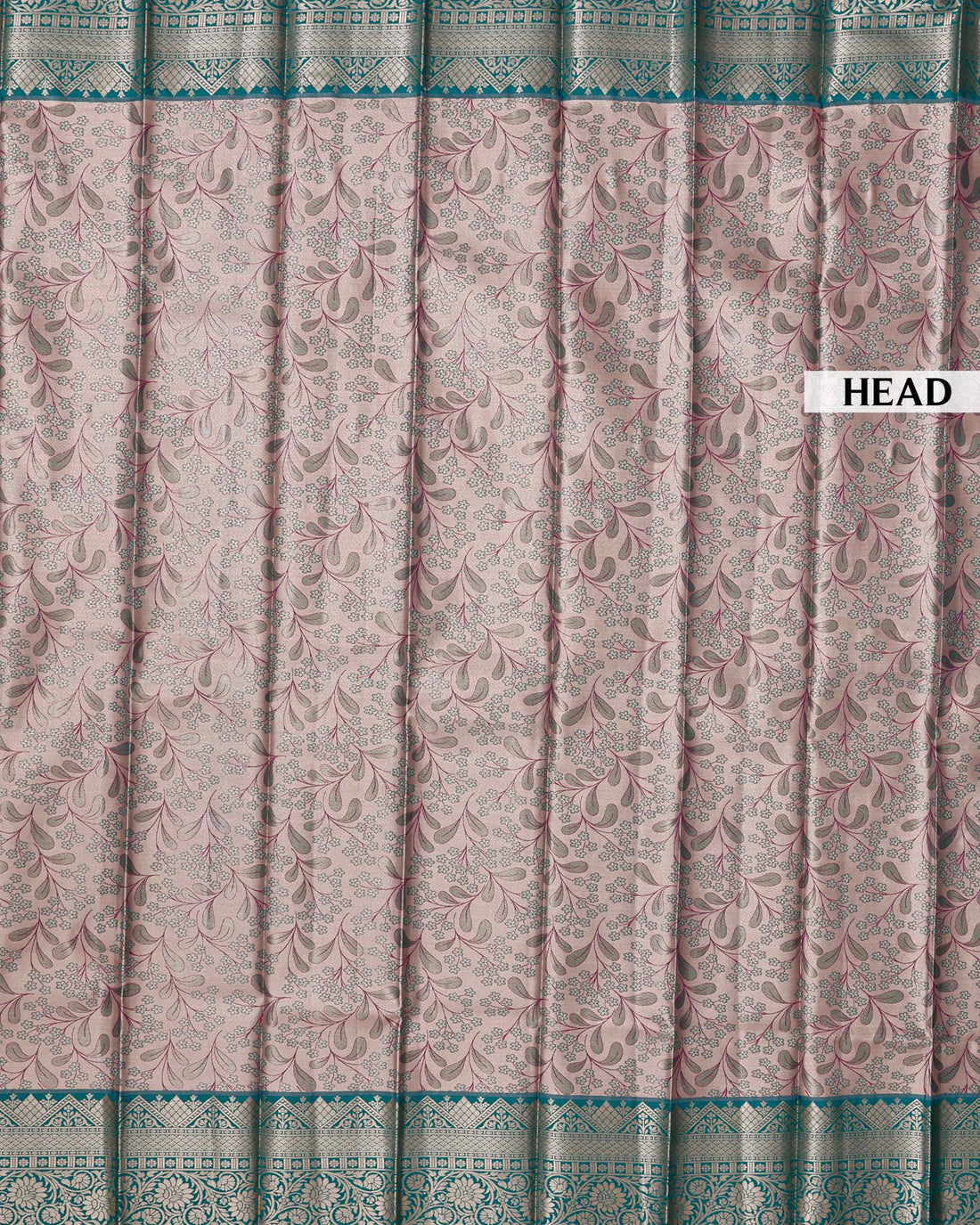 Kanchipuram Tissue Saree with Intricate Zari Weave & Floral Motifs - Multi