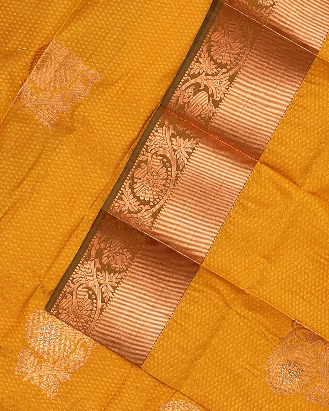 Premium Silk Saree - Yellow