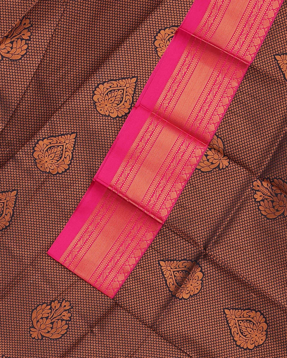 Premium Silk Saree - Navy Blue