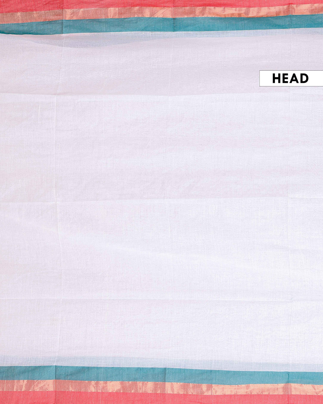 Handwoven Mul Mul Cotton Saree with Tassel Detailing and Contrasting Border - White