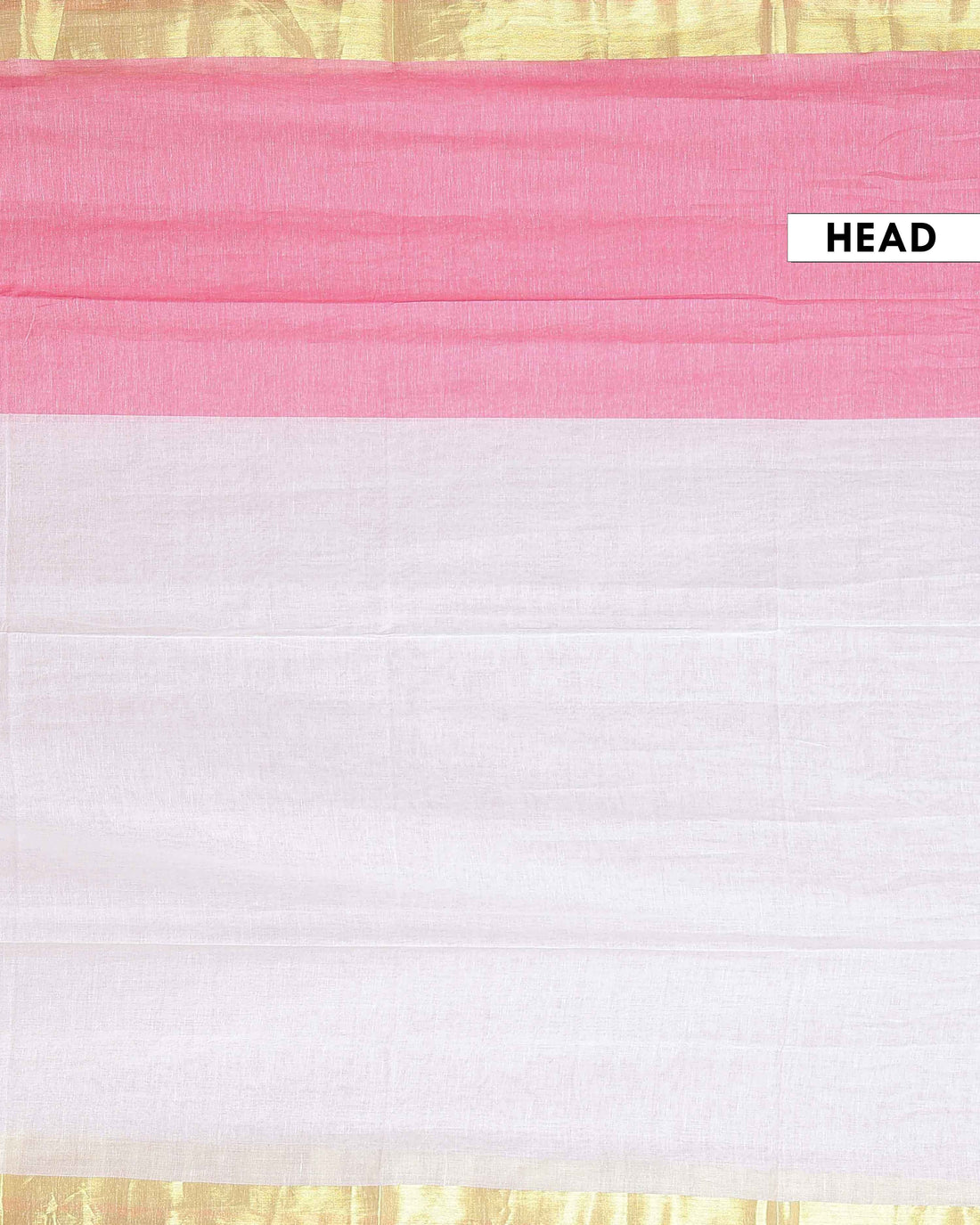 Handwoven Mul Mul Cotton Saree with Tassel Detailing and Contrasting Border - White