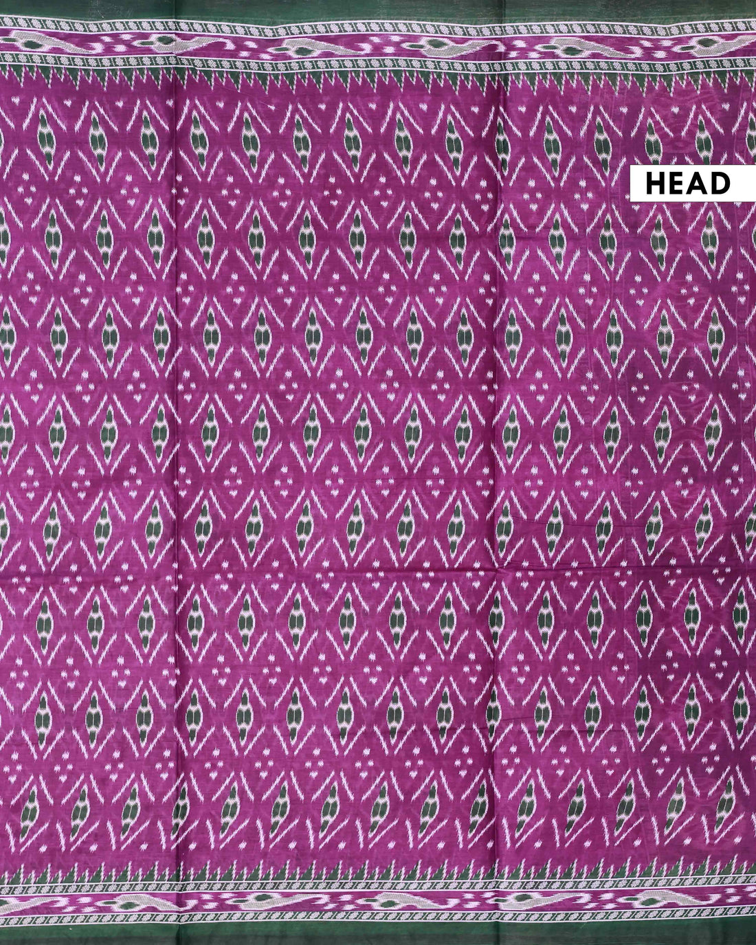 All-Over Floral Printed Voile Saree with Intricate Contrast Border – Purple