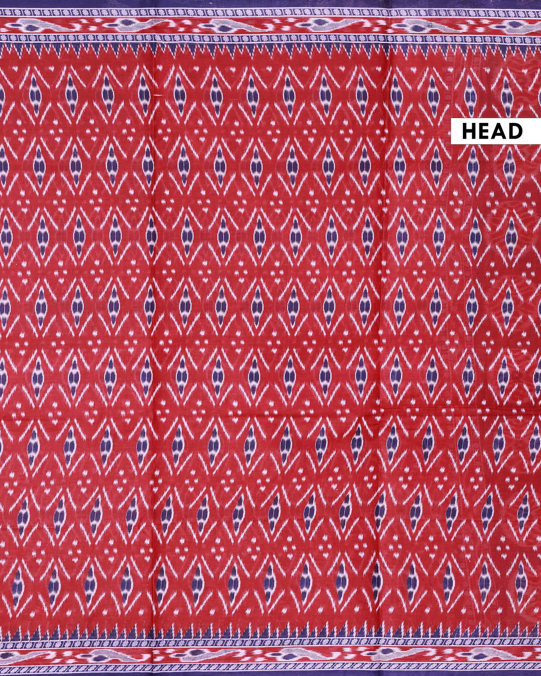 All-Over Floral Printed Voile Saree with Intricate Contrast Border – Red