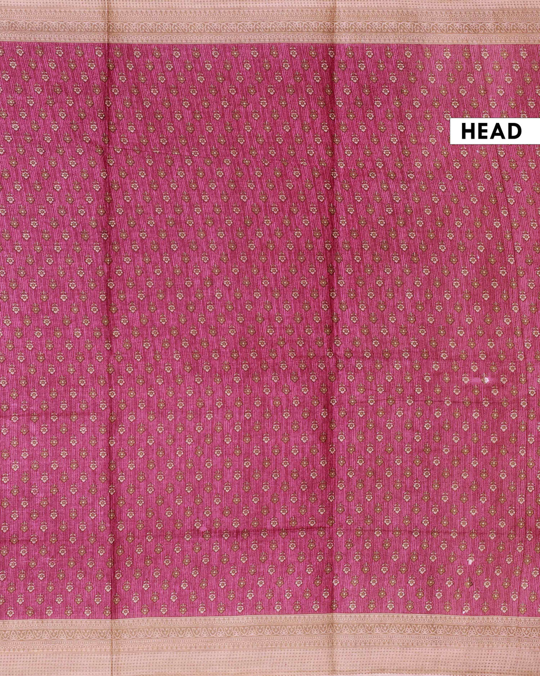 All-Over Floral Printed Voile Saree with Intricate Contrast Border – Purple