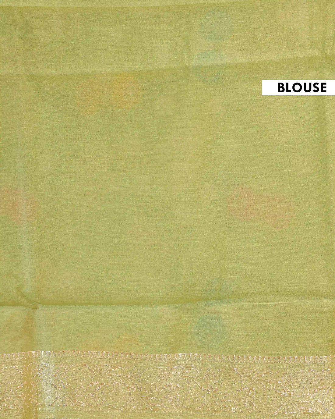 Handloom Rainbow Cotton Saree with Circular Butta Motifs and Elegant Woven Border - Green