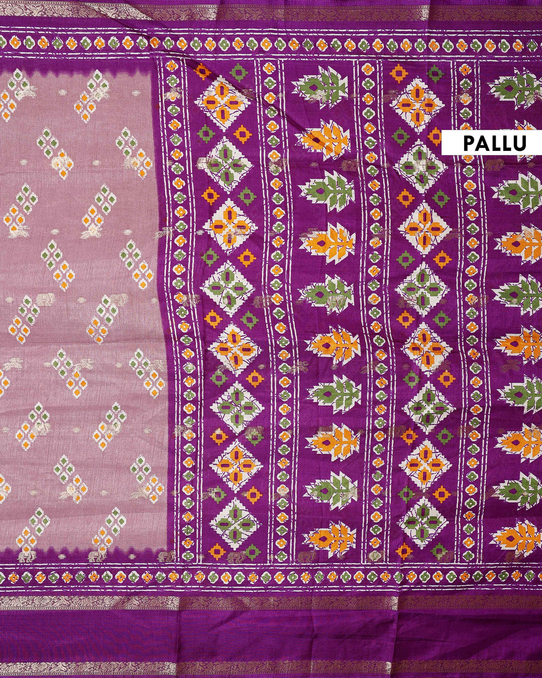 Exquisite Fancy Silk Saree with Geometric Woven Motifs and Contrasting Decorative Border- Brown