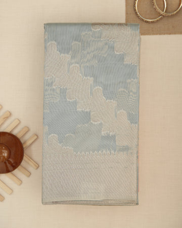 Grey Color Raw Silk Saree