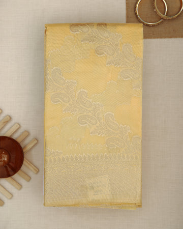 Yellow Color Raw Silk Saree