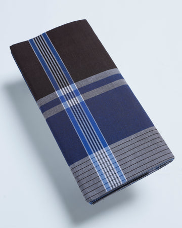 JKT Brand Multi Striped 2.10 m Stitched Lungi