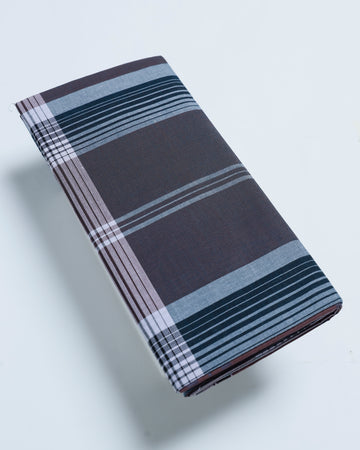 JKT Brand Multi Striped 2.10 m Stitched Lungi