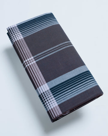 JKT Brand Multi Striped 2.10 m Stitched Lungi