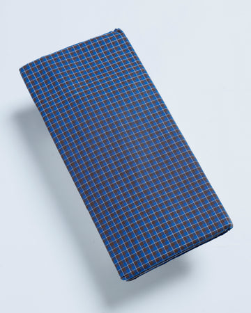 Sangu Brand Blue Checkered 2.10 m Stitched Lungi