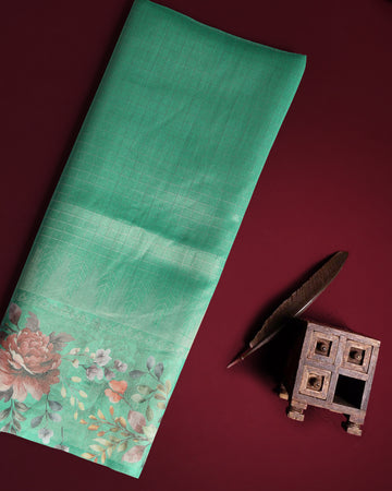 Green Color Soft Silk Saree