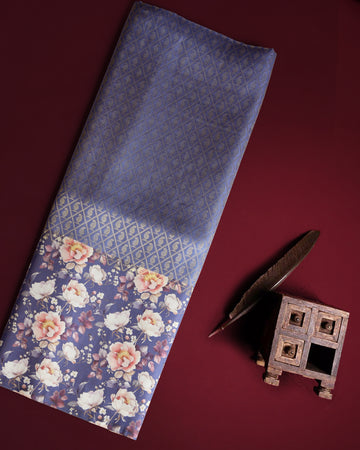 Blue Color Soft Silk Saree