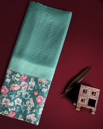 Green Color Soft Silk Saree