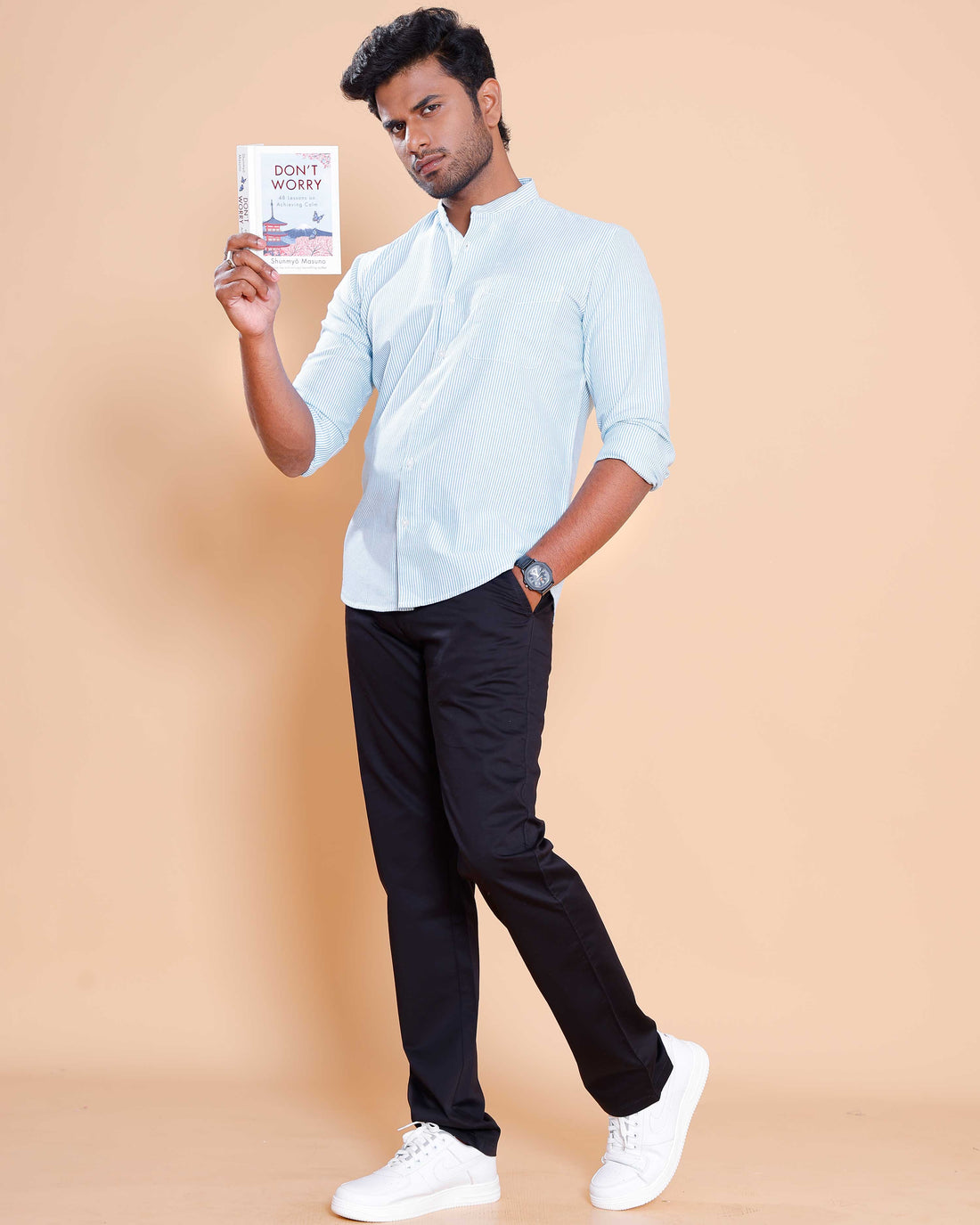 Nativebull Men Striped Full Sleeve Cotton Shirt - Green