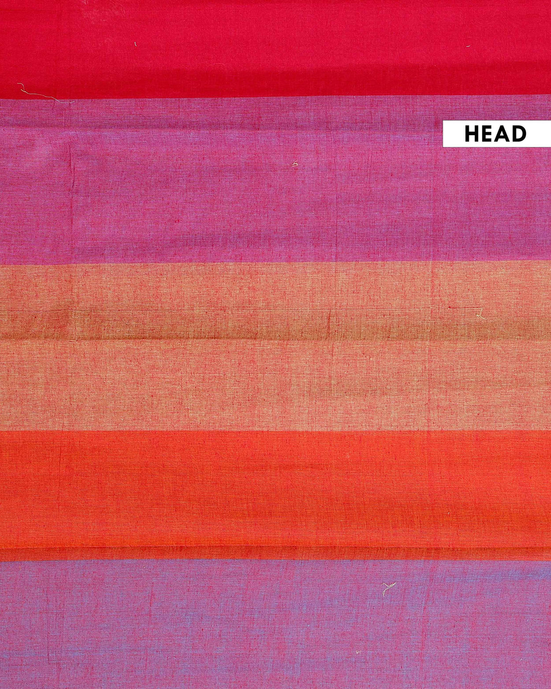 Handwoven Mul Mul Cotton Saree with Bold Striped Pattern and Tassel Detailing – Multi