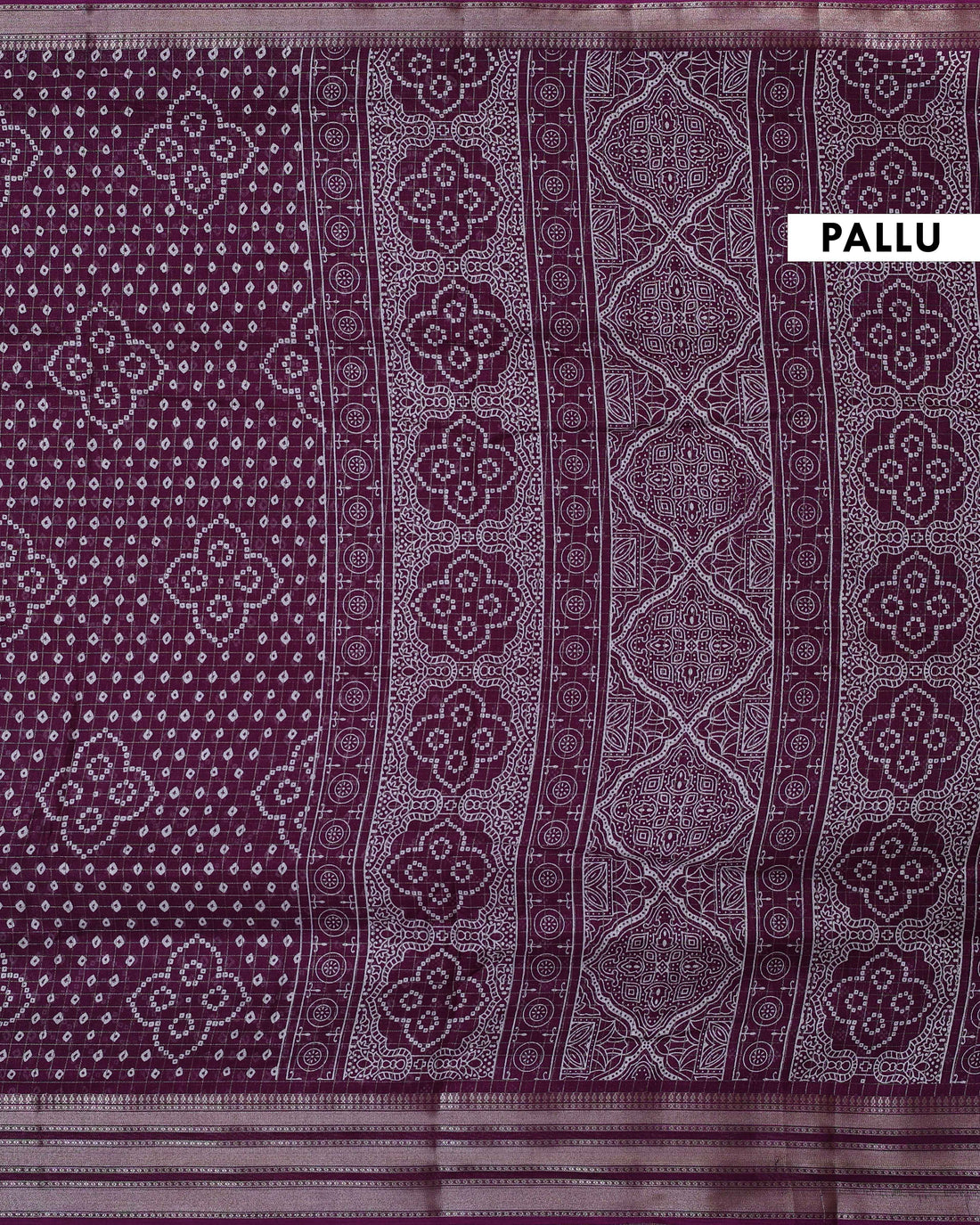 Elegant Dola Silk Saree with Bandhani Print Saree - Purple