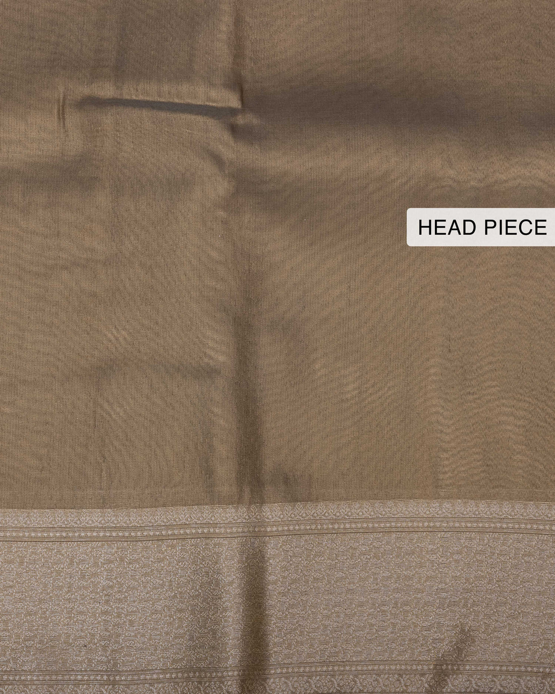 Ethnic Solid Design Tissue Saree - Grey