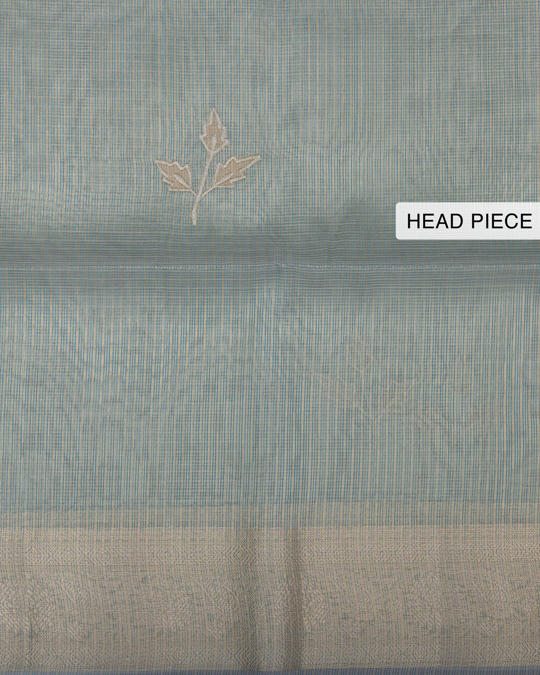 Ethnic Printed Design Tissue Saree - Green