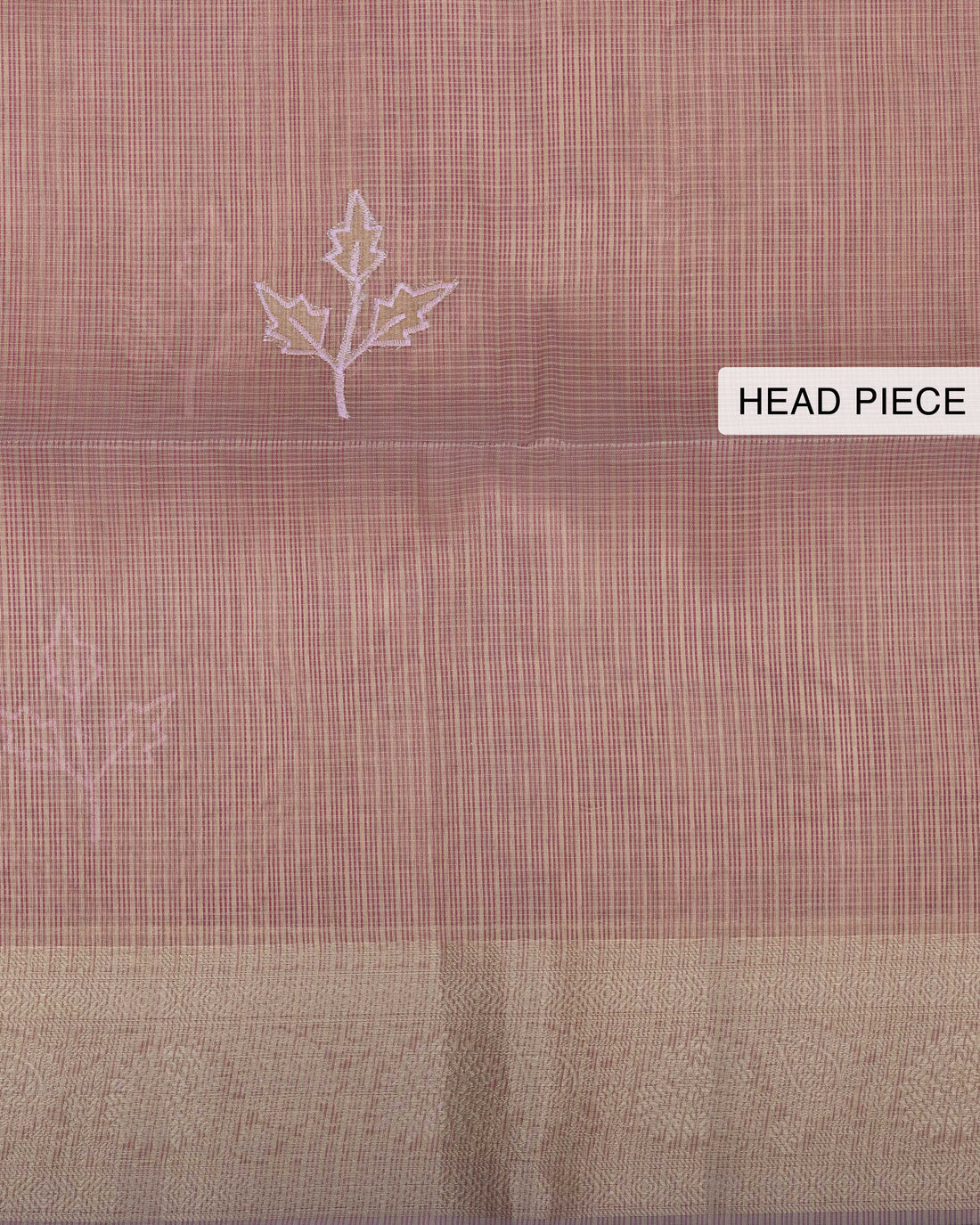 Ethnic Printed Design Tissue Saree - Pink