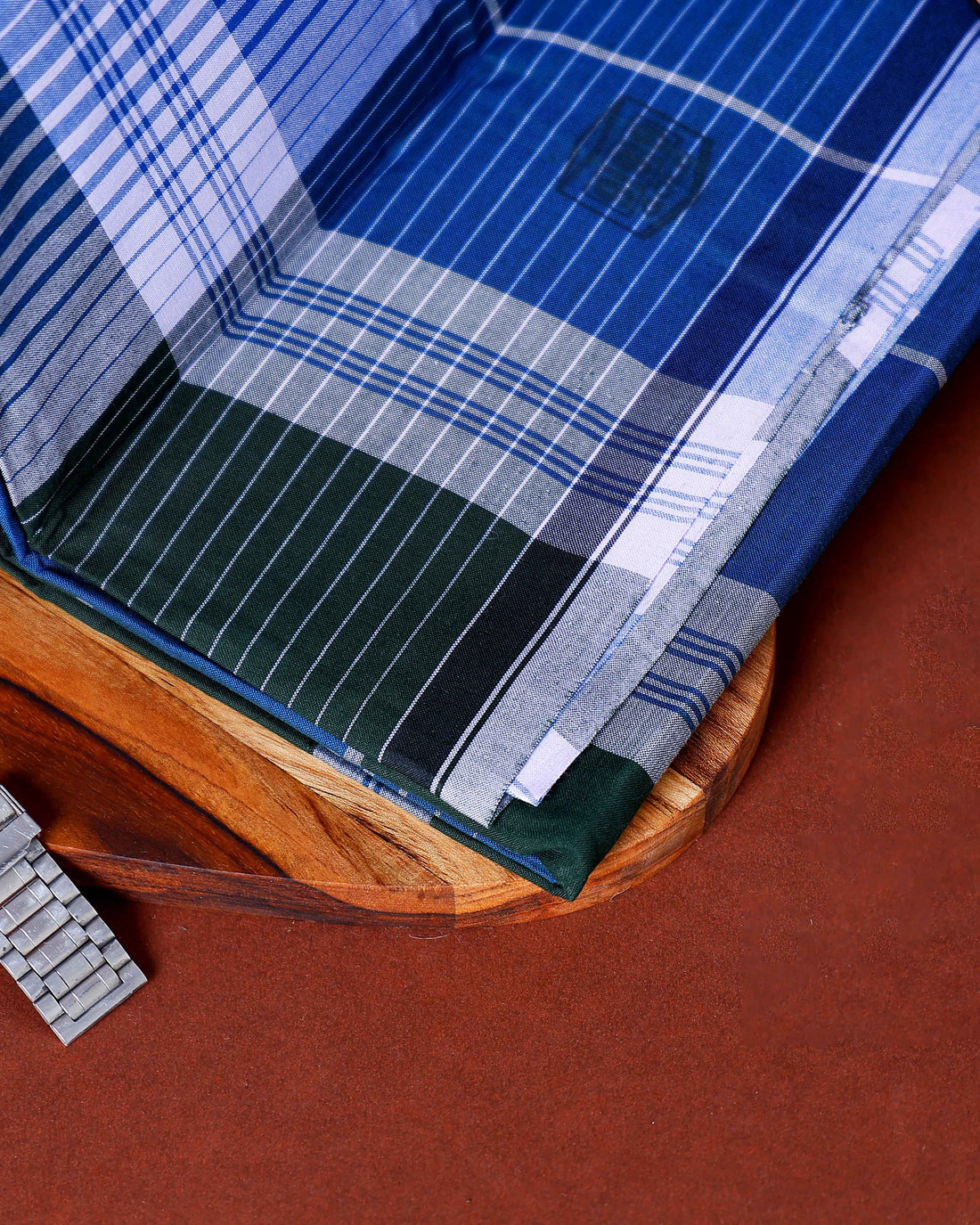 999 Brand Men's Premium Cotton Striped Lungi Stitched - Multi