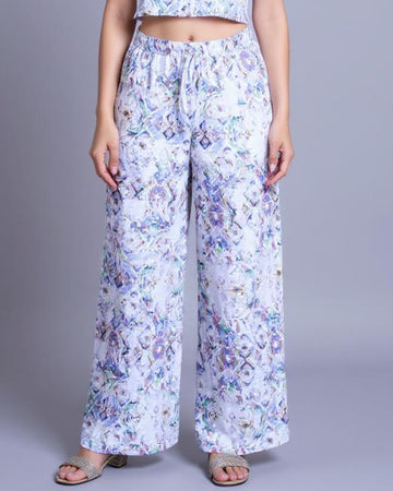 Floral Printed Wide-Leg Palazzo Pant - Multi