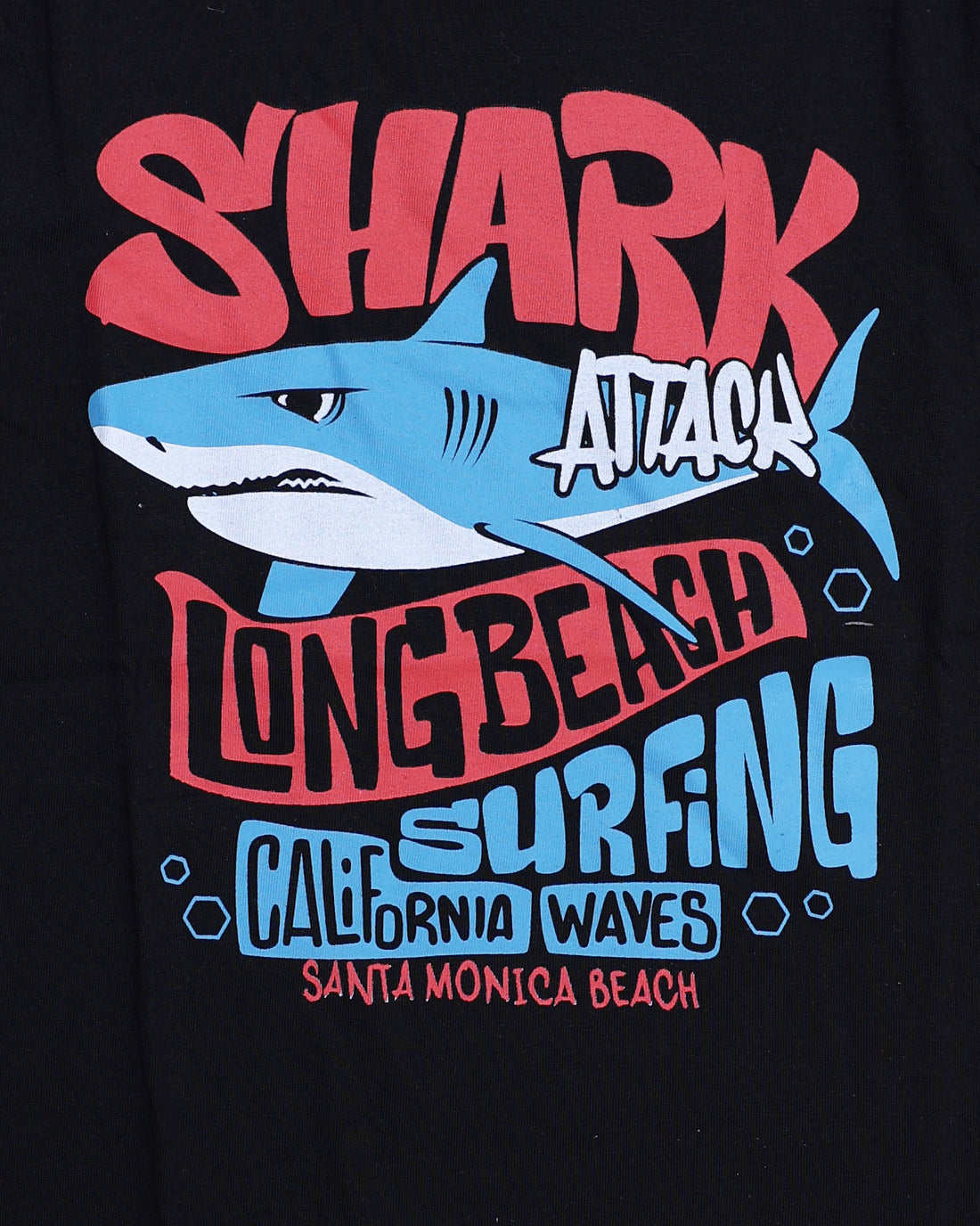 Boys Casual Stylish Printed T- Shirt - Black-1