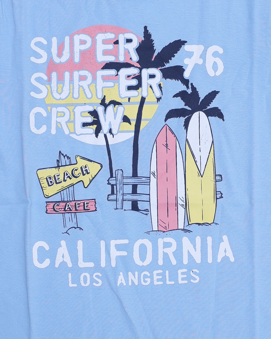 Boys Casual Stylish Printed T- Shirt - Blue-2