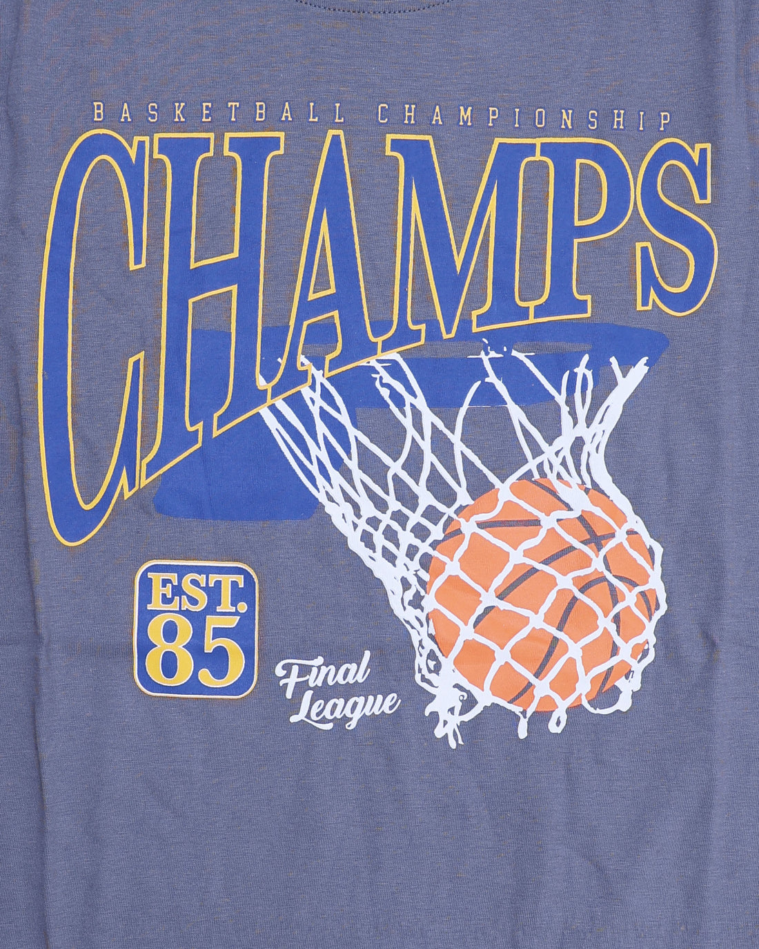 Boys Casual Stylish Printed T- Shirt - Blue-3