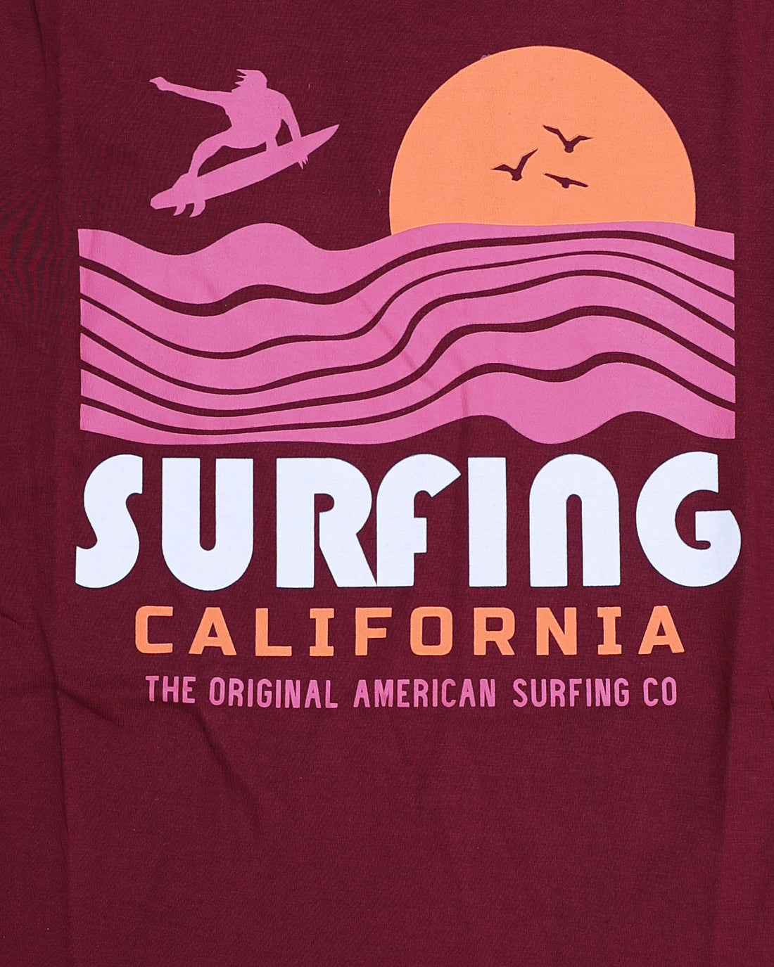 Boys Casual Stylish Printed T- Shirt - Maroon