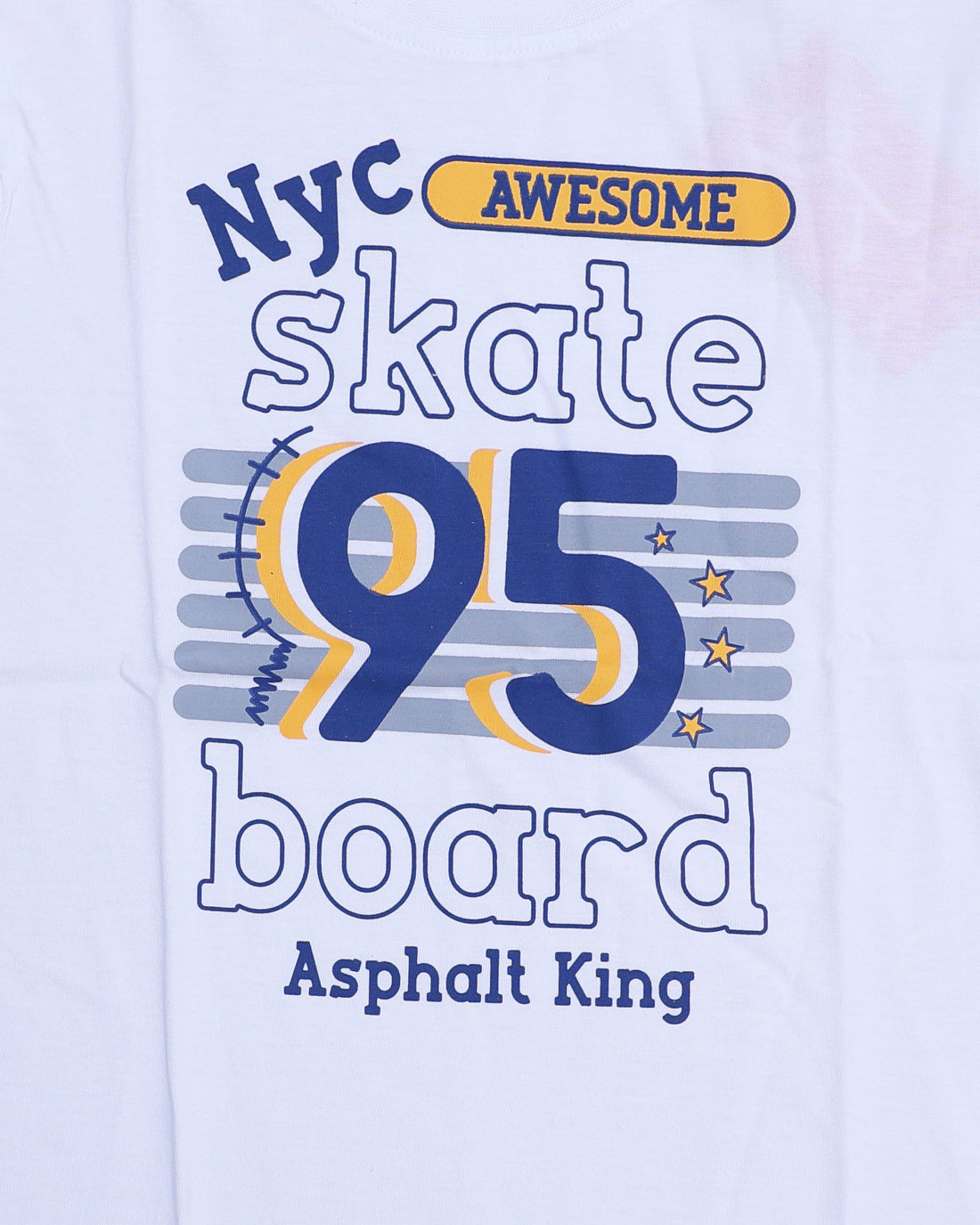 Boys Casual Stylish Printed T- Shirt - White