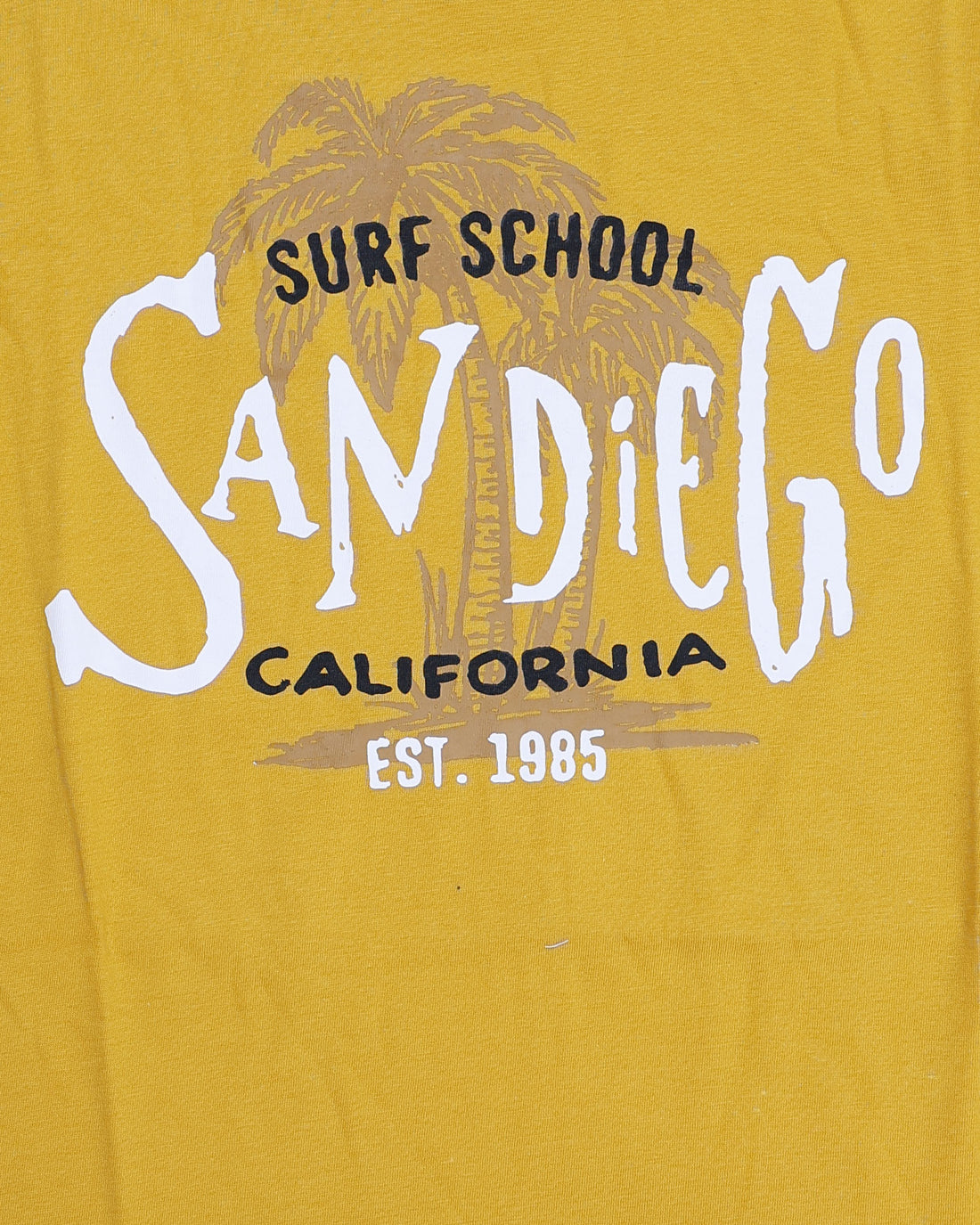 Boys Casual Stylish Printed T- Shirt - Yellow