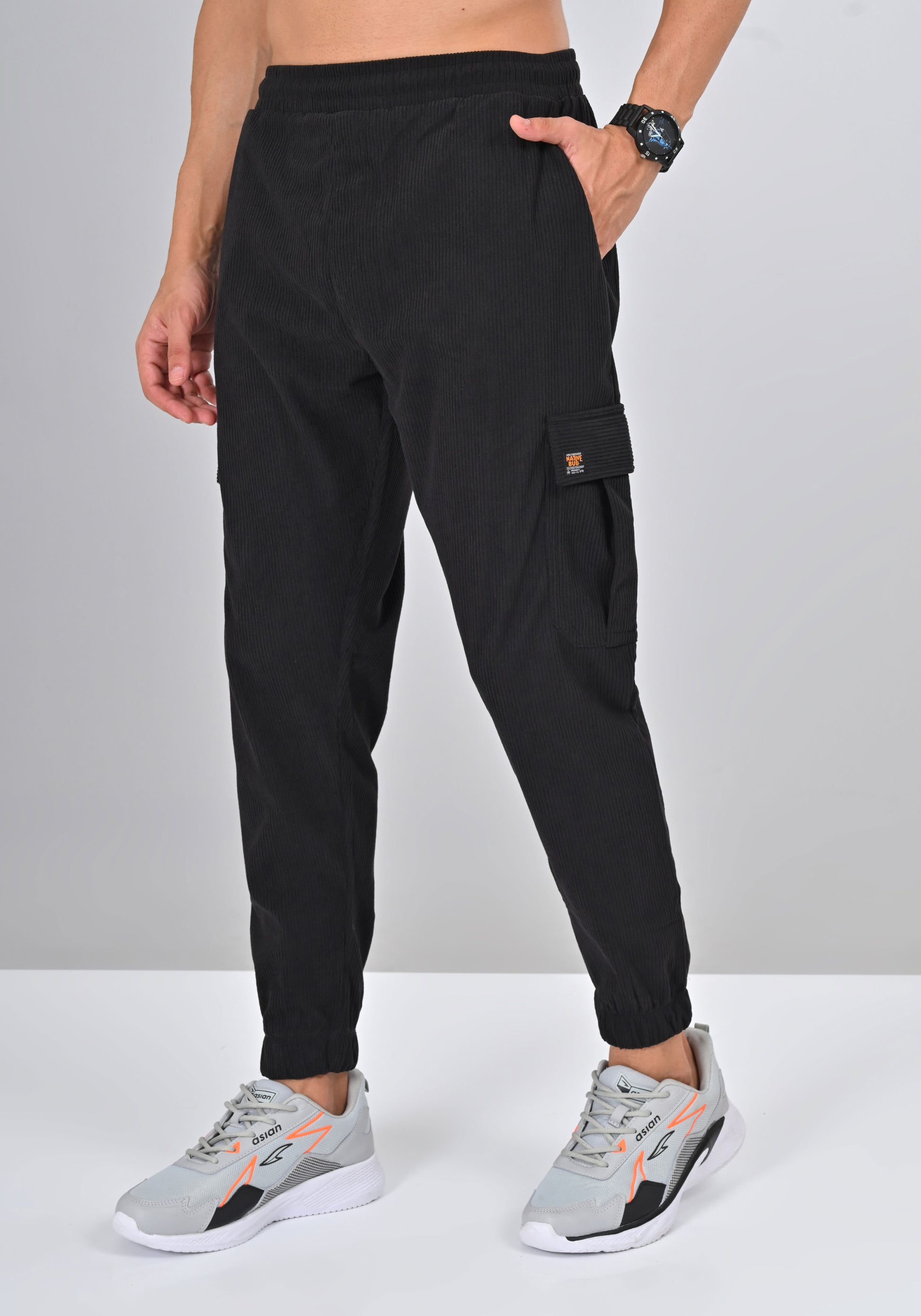 Shop Black Colour Nativebull Men's Track Pant Online