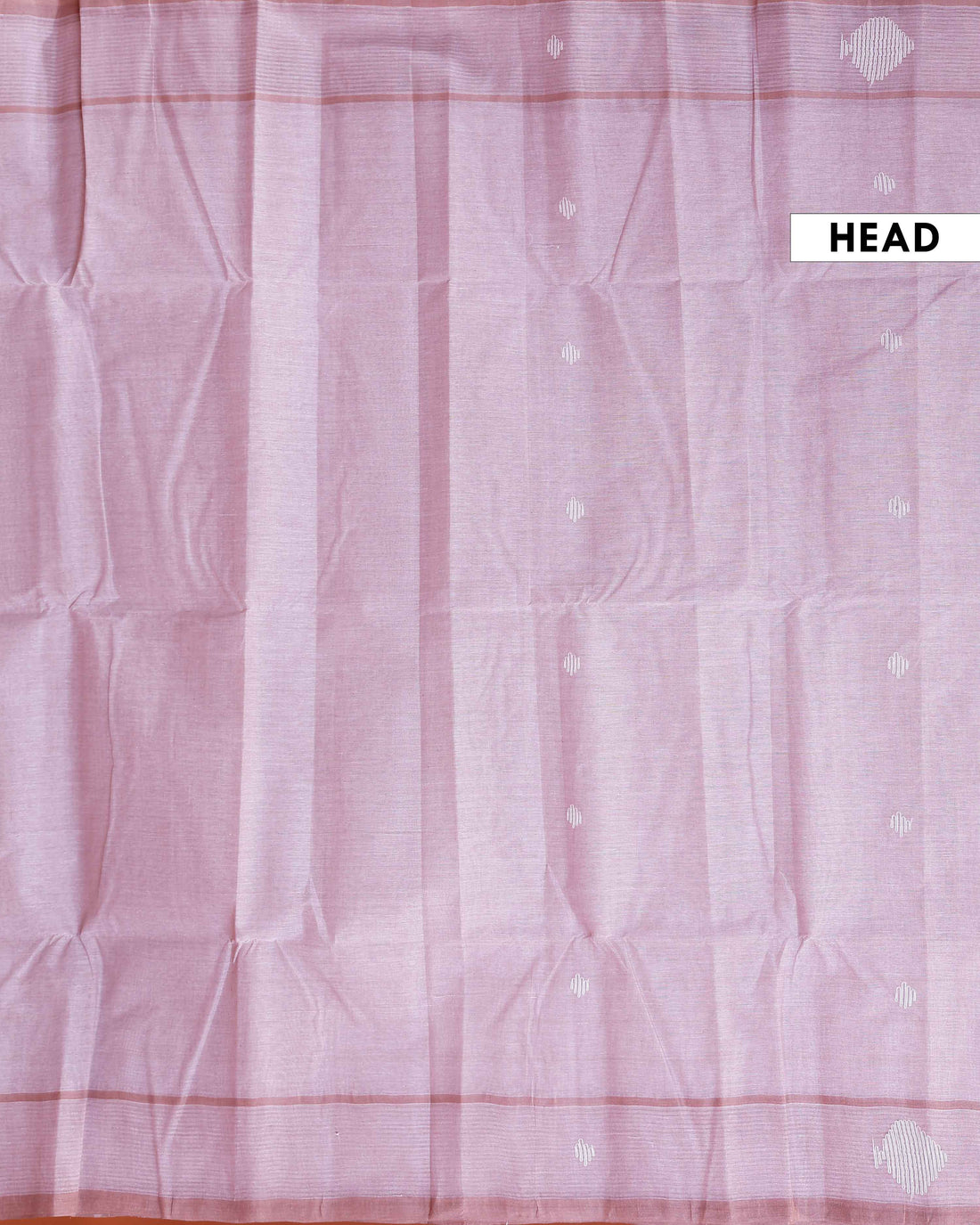 Handwoven Khadi Cotton Saree with Subtle Border Detail - Light Brown